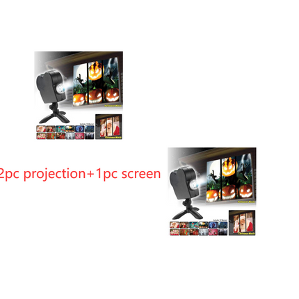 Halloween  Christmas Laser Projector 12 Movies Disco Light Mini Window Home Theater Projector Indoor Outdoor Projector