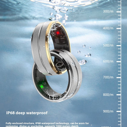 2024 Smart Ring For Men Women Heart Rate Blood Oxygen Monitoring Multi Sports Modes IP68 Waterproof Smart Rings For Android IOS