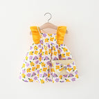 Yellow And Purple Flowers / 100cm