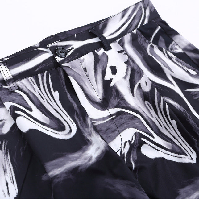 Tie Dye Pants Men's Loose Street Straight
