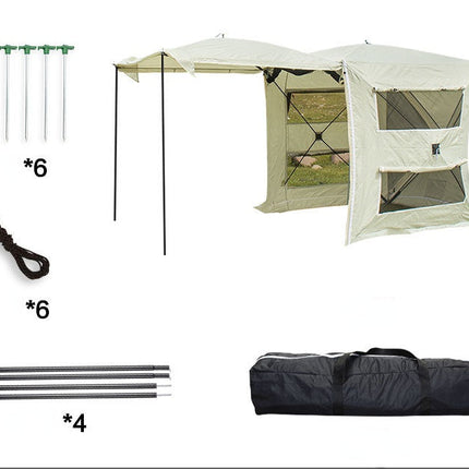 Rear Extension Tent Canopy Portable Multi-function
