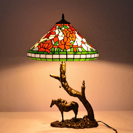 European Vintage Tiffany Table Lamp