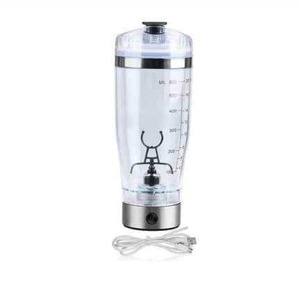 Portable Electric Protein Shaker Bottle | USB Rechargeable Mixer for Shakes, Smoothies & Coffee | BPA-Free Fitness Blender Cup