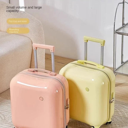 Mini Cute Suitcase Ladies Small Lightweight Luggage Boardable Trolley Case Universal Silent Wheel Suitcase For Children