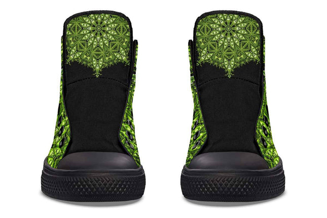 Printed Couple High Top Canvas Shoes