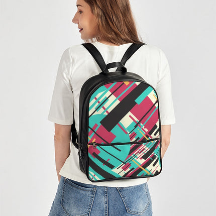 CREATIVE ABSTRACT CREATED BY FLIPSTYLEZ Classic Faux Leather Backpack