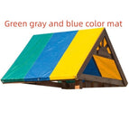 Green gray and blue color mat
