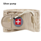 Khaki / Silver pump / M