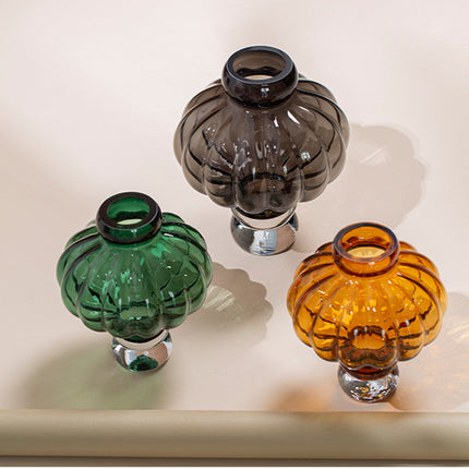 Creative New Lantern Glass Vase Living Room Dining Table Flower Arrangement
