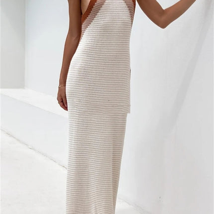 Long Knit Skirt Panel Bikini Plus Size Beach