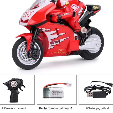 Jumping Remote Control Rechargeable Motorcycle Toy