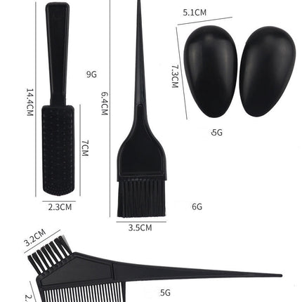 Hair Color Tool Set 11 Pieces Hair Salon Comb Brush Disposable