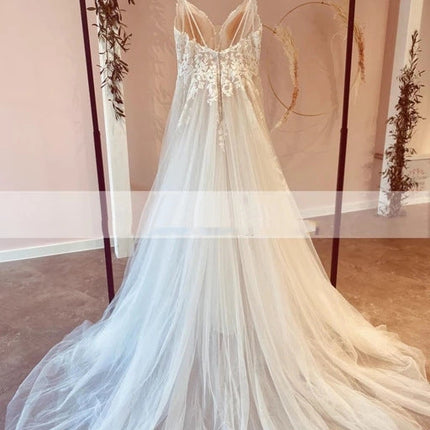 Wedding Dress European And American Decal Long Lace
