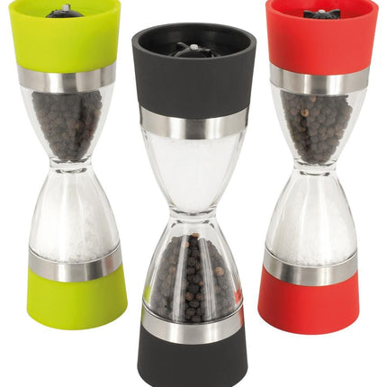 Hourglass 2-in-1 Dual Head Manual Pepper Grinder