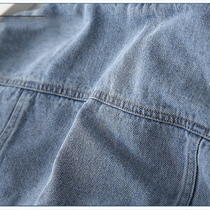 Winter Cashmere Denim Jacket For Children