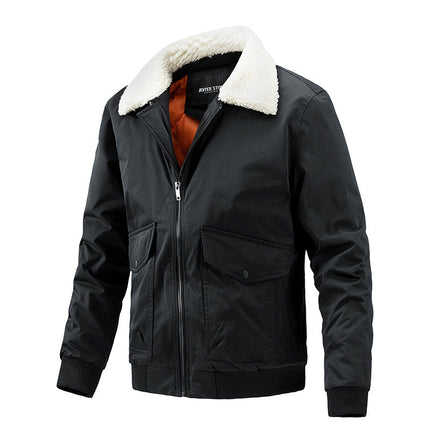Men's Plus Size Thin Cotton Jacket Casual Workwear
