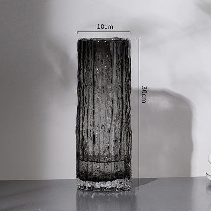 Nordic Light Luxury Simple Transparent Glass Vase Living Room Table Decorations Ornaments