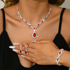 Silver Red 3Piece Set