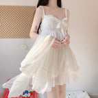 Chiffon jacket single piece / M