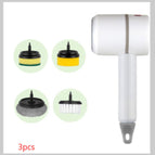 White With four brush heads / 3PCS