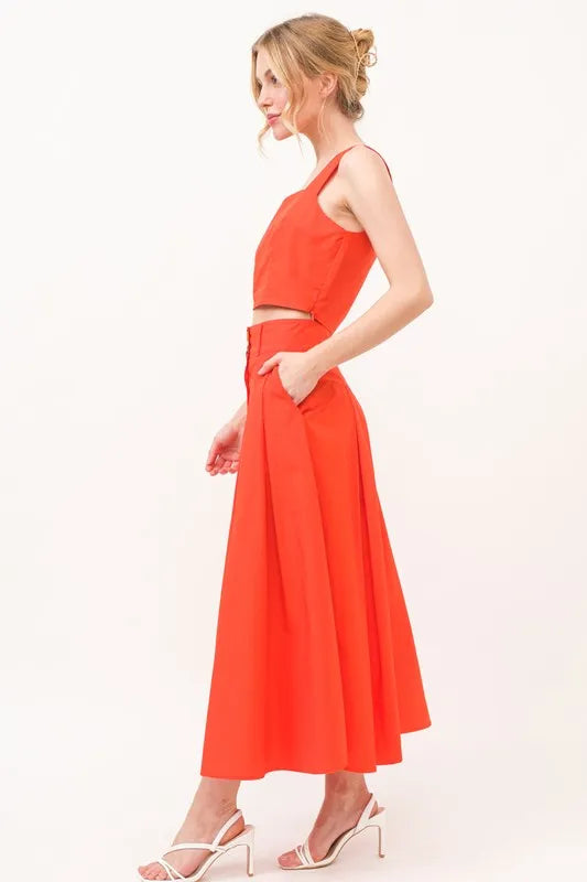 And The Why Square Neck Crop Top