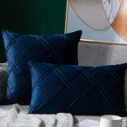 Dark blue double line lattice / 43x43cm without core