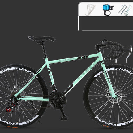 Road Race Variable Speed Solid Tire Double Disc Brake Bicycle