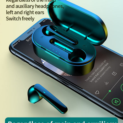 Y9 Bluetooth Earbuds 5.0 TWS Wireless Headphone Stereo Gaming Band