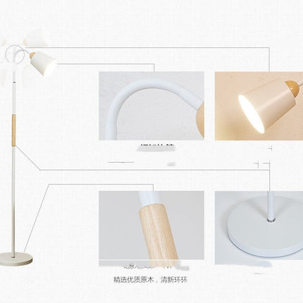 Simple Modern Dimmable Remote Control Reading Floor Table Lamp