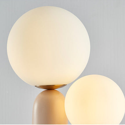 Bedside Bedroom Designer Model Room Double-head Resin Table Lamp