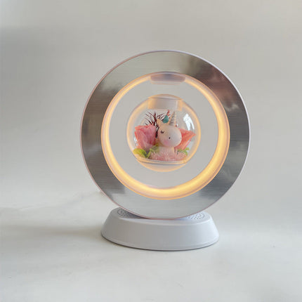 Valentines Day Gift Heart Floating Table LED Night Light Magnetic Levitation Creatives Lamp Desk Lamp Home Decor