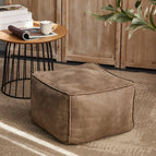Gray Square Stool
