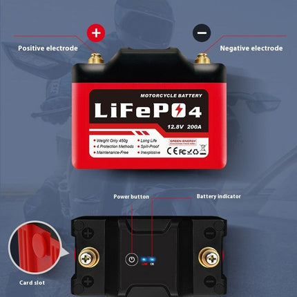 Motorcycle Starting Battery Lithium Iron Phosphate Battery Factory Wholesale