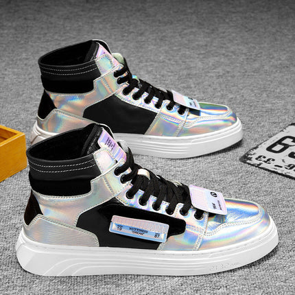 Autumn High Top  Versatile Personalized White Tide Shoes