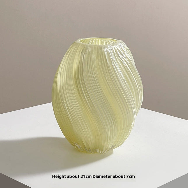 Creative Cream Glass Vase Living Room Decoration