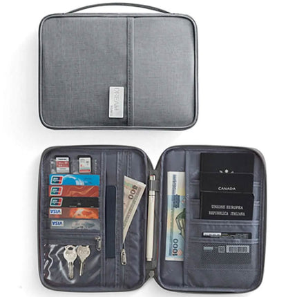 Family Travel Document Organizer Capacious Passport Holder Wallet