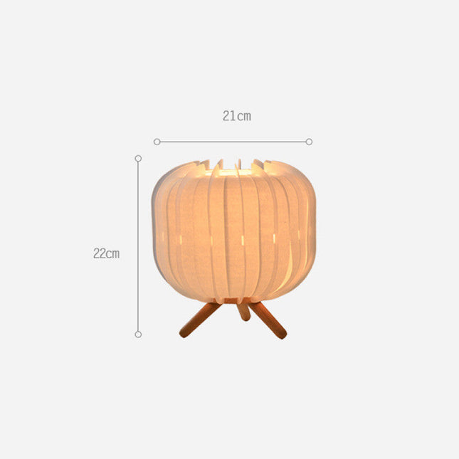 Pleated Bedside Table Medieval Smart Lamp