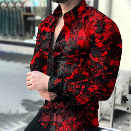 Men's Long Sleeve Shirt Plus Size