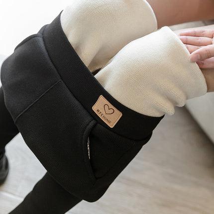 Solid Color Grey Plus Size Pocket Leggings Stretch