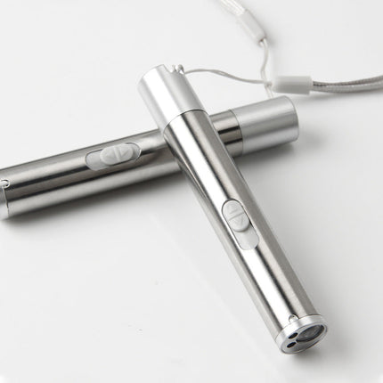 USB Rechargeable Mini Flashlight Laser Pointer