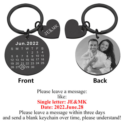 Stainless Steel Mirror DIY Pendant Outer Hole Round Card Keychain