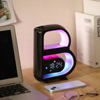 Black / Wireless Charger Alarm Clock