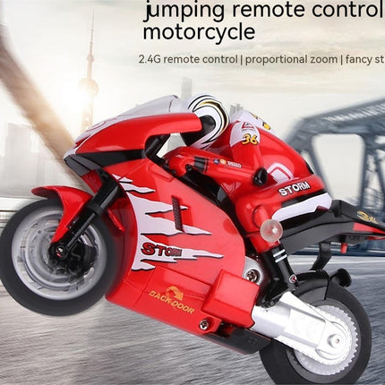 Jumping Remote Control Rechargeable Motorcycle Toy
