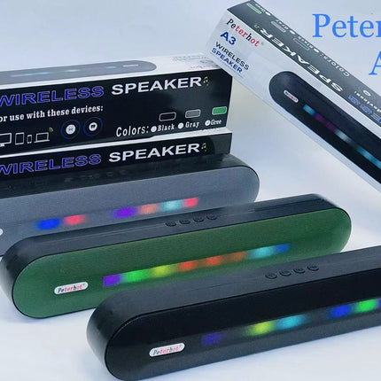 Bluetooth Speaker With Long LED Breathing Light
