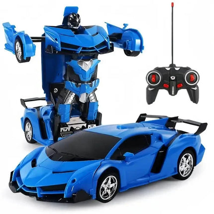 1:18 Remote Control Deformation Robot Car with LED Lights – 360° Drift, USB Rechargeable