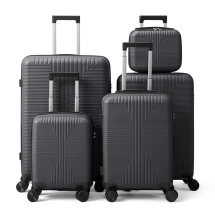 5-Piece Lightweight Luggage Set with Lock – 12/16/20/24/28 Inch