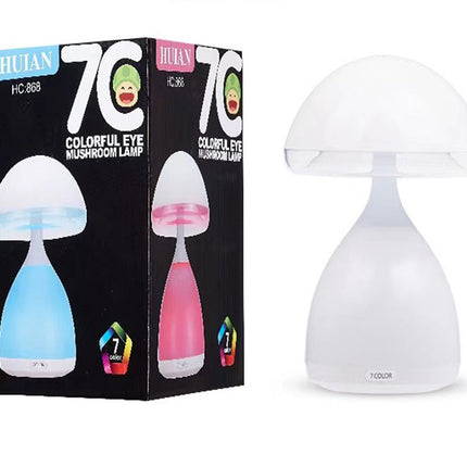 Color Dimming Rechargeable Bedside Mushroom Lamp