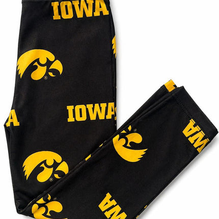 Iowa Black Tigerhawk Leggings