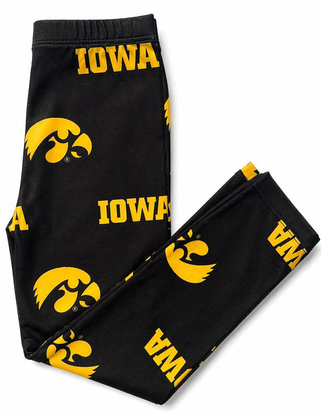 Iowa Black Tigerhawk Leggings