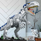Giant acanthosaurus model near